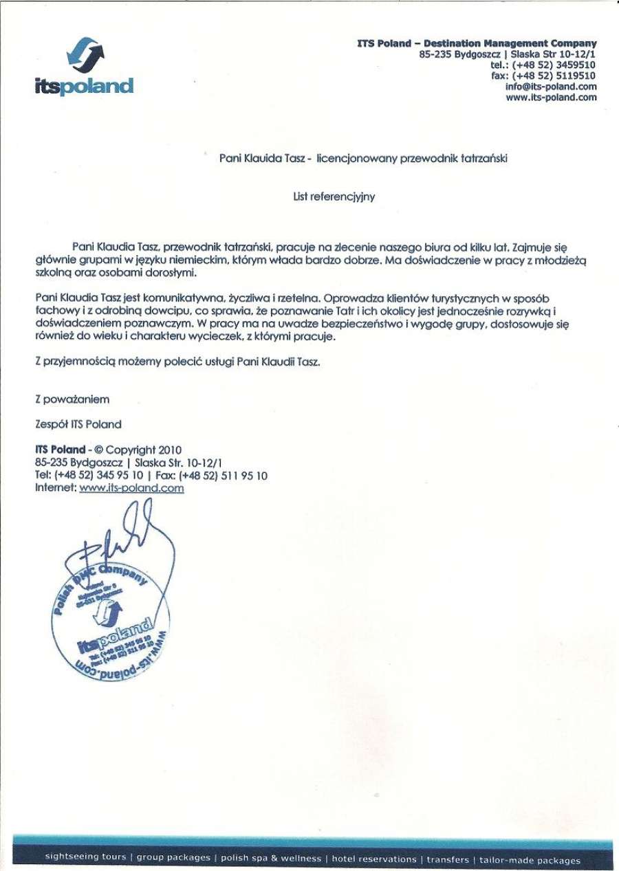Referencje przewodnickie