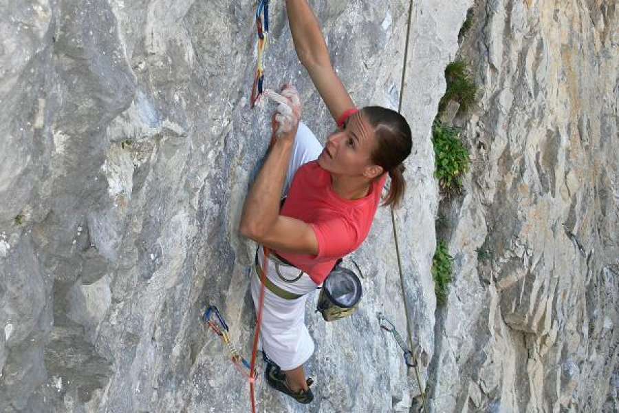 Qspinanie na Jarońcu - 'Myszki', trudność IX-IX