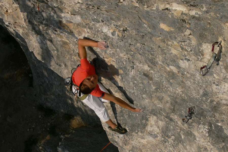 Qspinanie na Jarońcu - 'Myszki', trudność IX-IX