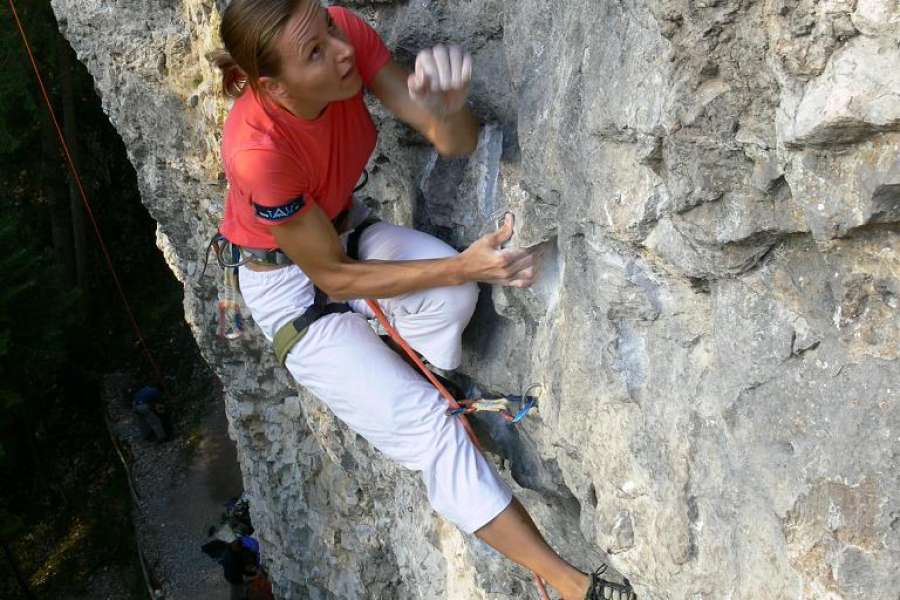 Qspinanie na Jarońcu - 'Myszki', trudność IX-IX