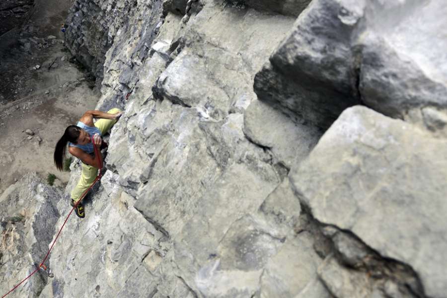 Klaudia Tasz na drodze 'Gdzie są D... z Tamtych Lat', trudność IX