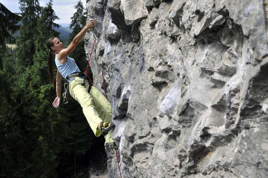 Klaudia Tasz na drodze 'Gdzie są D... z Tamtych Lat', trudność IX